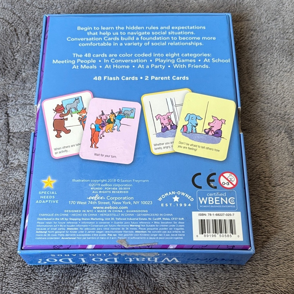 💐3/$15 eeBoo "What Do I Do?" Conversation Cards - Picture 2 of 6